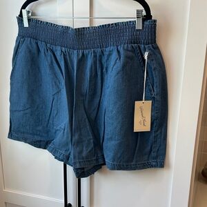 Stylish Blue Denim Shorts  XXL